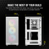 2000D RGB AIRFLOW Mini-ITX PC Case - White - Image 7