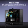 2500X Micro ATX Dual Chamber PC Case - Black/Obsidian Aluminum - Image 2