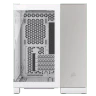 2500X Micro ATX Dual Chamber PC Case - White/Satin Gray Aluminum - Image 12