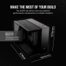 2500X Mid-Tower Dual Chamber PC Case - Black - Image 6