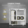 275R Airflow Tempered Glass Mid-Tower Gaming Case — White - Image 5