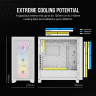 3000D RGB AIRFLOW Mid-Tower PC Case - White - Image 3