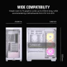 3500X ARGB Mid-Tower PC Case - White - Image 8