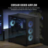 6500D AIRFLOW Mid-Tower Dual Chamber PC Case - Black - Image 2