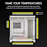 AIR 5400 LX-R RGB iCUE LINK Triple Chamber Mid-Tower PC Case - White - Image 10
