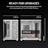 AIR 5400 LX-R RGB iCUE LINK Triple Chamber Mid-Tower PC Case - White - Image 11