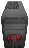 Carbide Series™ SPEC-02 Red LED Mid-Tower Gaming Case - Image 12