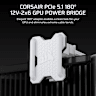 PCIe 5.1 180° 12V-2x6 GPU Power Bridge Style A - White - Image 2