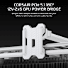 PCIe 5.1 180° 12V-2x6 GPU Power Bridge Style B - White - Image 2