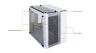 Crystal Series 280X Tempered Glass Micro ATX Case — White - Image 2