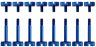 Crystal Series 570X Blue Anodized Aluminum Thumbscrews - Image 7
