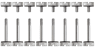 Crystal Series 570X Clear (Silver) Anodized Aluminum Thumbscrews - Image 7