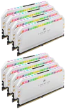 DOMINATOR® PLATINUM RGB 128GB (8 x 16GB) DDR4 DRAM 3200MHz C16 Memory Kit — White - Image 2