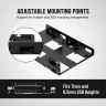 Dual SSD Mounting Bracket — Black - Image 3