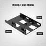Dual SSD Mounting Bracket — Black - Image 5