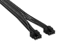 Elite Premium Individually Sleeved, 2x 8-Pin to PCIe 12V-2x6 600W Cable, Type 5 - Black - Image 3