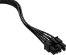 Elite Premium Individually Sleeved PCIe Cable 8-pin (6+2 Split) Cable Type 4 - Black - Image 2