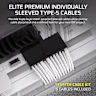 Elite Premium Individually Sleeved Type-5 PSU Cables Starter Kit - White - Image 5