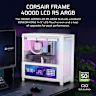 FRAME 4000D LCD RS ARGB Premium Mid-Tower PC Case - White - Image 2