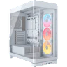 FRAME 4500X LX-R RGB iCUE LINK Panoramic Glass Mid-Tower PC Case - White