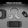 HS55 SURROUND Wired Gaming Headset — White (AP) - Image 5