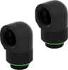 Hydro X Series 90° Rotary Adapter Twin Pack — Black - Image 3