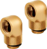 Hydro X Series 90° Rotary Adapter Twin Pack — Gold - Image 3