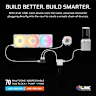 HYDRO X SERIES iCUE LINK XH505i RX 360 RGB Custom Cooling Kit - White - Image 8
