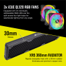 HYDRO X SERIES iCUE XH305i RGB PRO Custom Cooling Kit - Black - Image 6