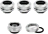 Hydro X Series XF Hardline 14mm OD Fitting Four Pack — Chrome - Image 3