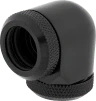 Hydro X Series XF Hardline 90° 14mm OD Fitting Twin Pack — Black