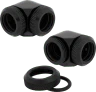 Hydro X Series XF Hardline 90° 14mm OD Fitting Twin Pack — Black - Image 4