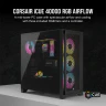 iCUE 4000D RGB AIRFLOW Mid-Tower Case, Black - 3x AF120 RGB ELITE Fans - iCUE Lighting Node PRO Controller - High-airflow Design - Image 2
