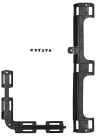 iCUE 5000X/5000D/5000D AIRFLOW Rear Cable Routing Channel, Black - Image 2
