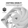iCUE AF120 RGB ELITE 120mm PWM Triple Fan Kit - White - Image 6