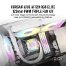 iCUE AF120 RGB ELITE 120mm PWM Triple Fan Kit - White (Revival Series) - Image 2
