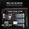 iCUE AF120 RGB SLIM 120mm PWM Fluid Dynamic Bearing Fan — Black Single Pack - Image 4