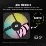 iCUE AF120 RGB SLIM 120mm PWM Fluid Dynamic Bearing Fan — Black Single Pack - Image 6