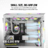 iCUE AF120 RGB SLIM 120mm PWM Fluid Dynamic Bearing Fan — White Single Pack - Image 4