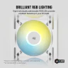 iCUE AF120 RGB SLIM 120mm PWM Fluid Dynamic Bearing Fan — White Single Pack - Image 5