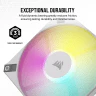 iCUE AF120 RGB SLIM 120mm PWM Fluid Dynamic Bearing Fan — White Single Pack - Image 7