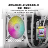 iCUE AF120 RGB SLIM 120mm PWM Fluid Dynamic Bearing Fan — White Twin Pack - Image 2