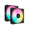 iCUE AF140 RGB ELITE 140mm PWM Dual Fan Kit