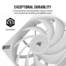 iCUE AF140 RGB ELITE 140mm PWM Dual Fan Kit - White - Image 6