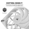 iCUE AF140 RGB ELITE 140mm PWM Fan - White - Image 6