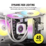 iCUE H150i ELITE LCD XT Display Liquid CPU Cooler, White (Certified Refurbished) - Image 5