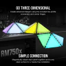 iCUE LC100 Case Accent Lighting Panels - Mini Triangle - 9x Tile Expansion Kit - Image 5