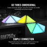 iCUE LC100 Case Accent Lighting Panels - Mini Triangle - 9x Tile Starter Kit - Image 5
