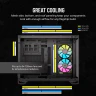 iCUE LINK 2500X RGB Micro ATX Dual Chamber PC Case - Black - Image 6