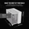 iCUE LINK 2500X RGB Micro ATX Dual Chamber PC Case - White - Image 7